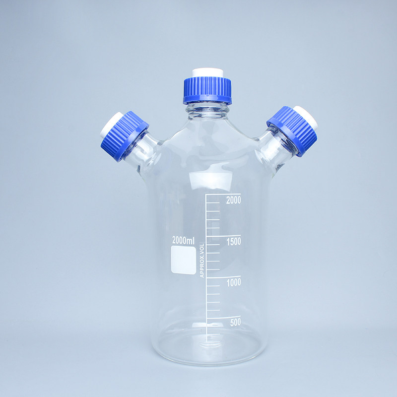 2000ml 废液瓶 HPLC 液相色谱流动相溶剂瓶 GL45 丝口试剂瓶 溶剂瓶  LC液体试剂瓶