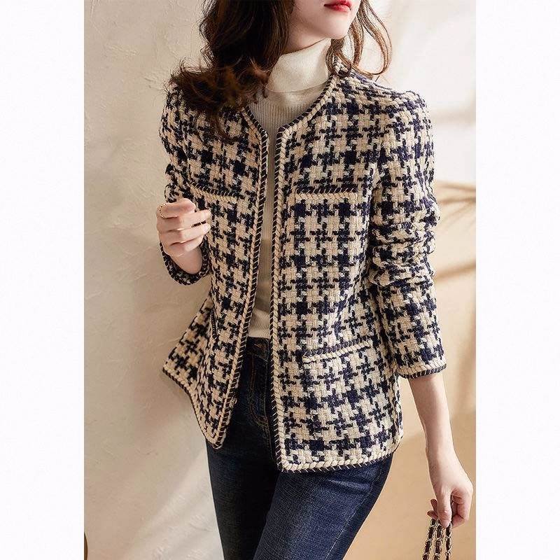 Fashionable Tweed Cardigan for Women, New Autumn and Winter Korean Style, Elegant and Slimming Tweed Jacket Fashionable Tweed Cardigan for Women, New Autumn and Winter Korean Style, Elegant and Slimming Tweed Jacket