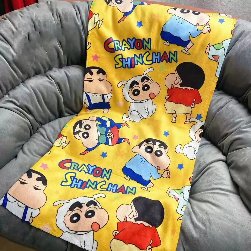 Crayon Shin-Chan Cartoon Cute Couple Towel Bath Towel Absorbent Trendy Brand Swimming Fitness Children's Running Sports Sweat-Absorbent