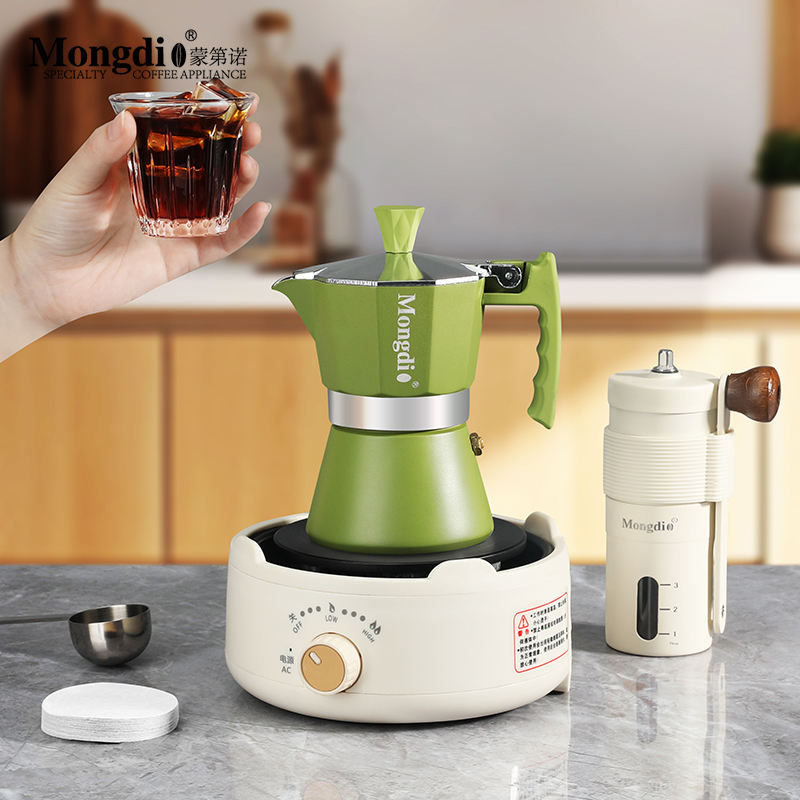 Mongdio Moka Pot Coffee Maker for Home Use, Small Italian Espresso Machine, Extraction Pot, Moka Coffee Pot Mongdio Moka Pot Coffee Maker for Home Use, Small Italian Espresso Machine, Extraction Pot, Moka Coffee Pot