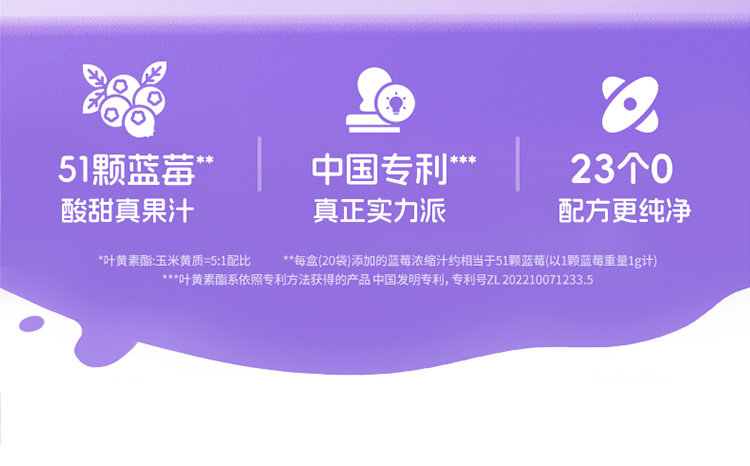 【中國直郵】 諾特蘭德 藍莓葉黃素酯直飲包 正品 兒童青少年非近視護眼 10毫升*20條/盒