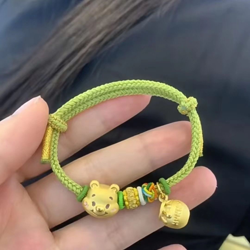 Zhou's Same Style Honey Pot Bear Couple Style Dopamine Bracelet Gift Cute Winnie the Pooh Cartoon Sweet Bracelet