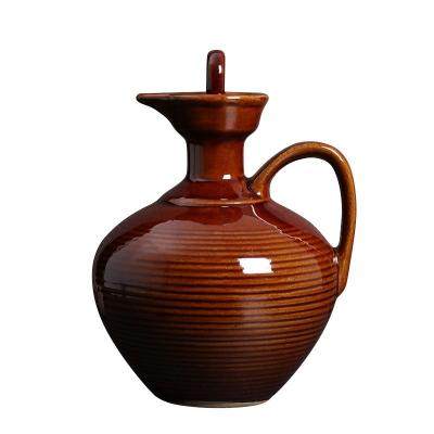 Small oil jug Ceramics Big home Kitchen Supplies Big long Mouth Mouth Large-capacity Sharp Mouth-Taobao
