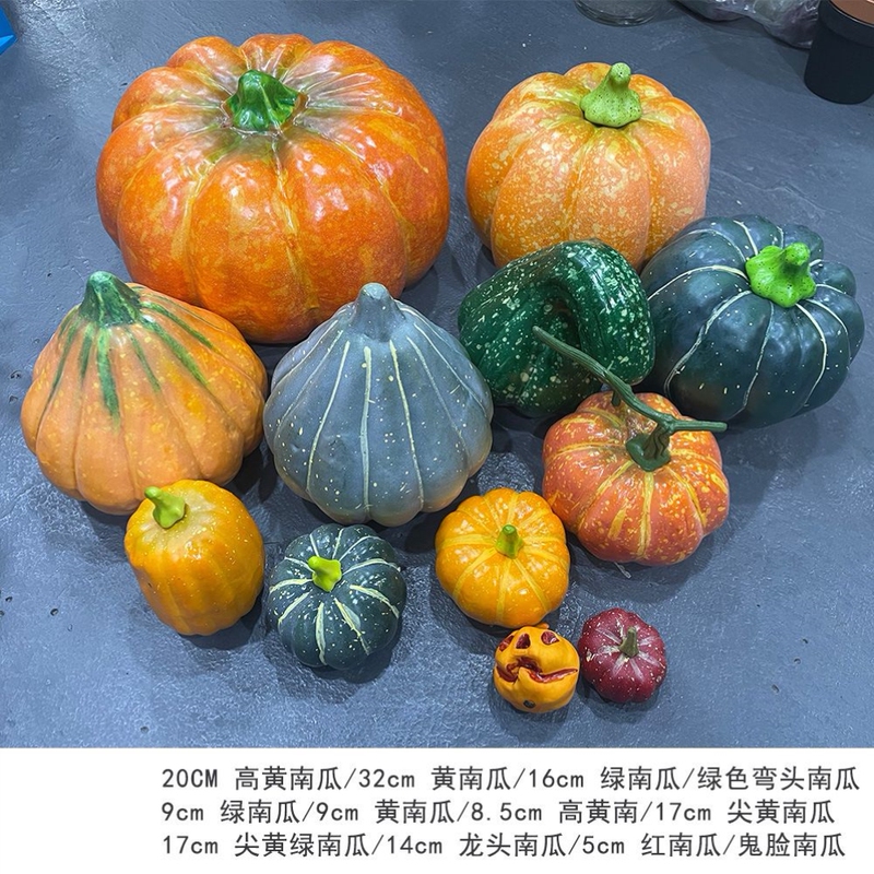Simulated Oversized Export Pumpkin Decoration, Movable Fake Pumpkin for Mall Display, Simulated Pumpkin Halloween Pumpkin Model