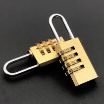Bamboo code padlock extra large four-digit code brass padlock code lock suitcase anti-theft lock enterprise customization