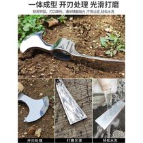 Household stainless steel pickaxe fan foreign pickaxe hoe JS-11A ax for your outdoor use digging roots collecting herbs and digging bamboo shoots small hoe will rust when climbing