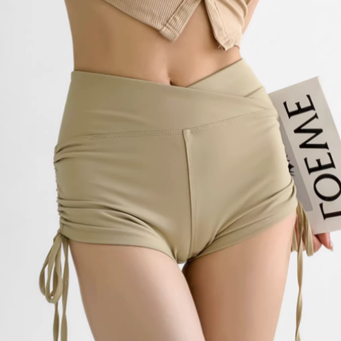 Шорты для йоги, брюки, sexy наклейки, скульптурирующее комбинезон для зала, для бега, высокая талия