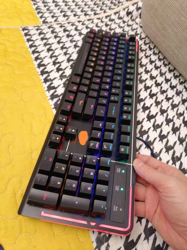 Daryou Ck550Rgb Mechanical Keyboard for Internet Cafes, Gaming Computers, Wired Infrared Plug-In Switch, Blue Switch, Waterproof Clearance Sale Daryou Ck550Rgb Mechanical Keyboard for Internet Cafes, Gaming Computers, Wired Infrared Plug-In Switch, Blue Switch, Waterproof Clearance Sale