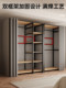 衣柜一体组合家用卧室衣帽间步入简易组装金属小型衣橱钢架开放式