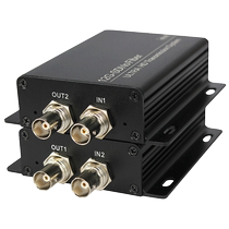 Conglu 1-way bidirectional 12G-SDI optical transceiver 4K@60Hz forward and reverse fiber extender compatible with 6G 3G HD-SDI clock recovery pathological code 38