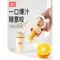 albo Ailebao bite bag baby eating fruit food supplement fruit and vegetable baby bite play teether molar silicone stick