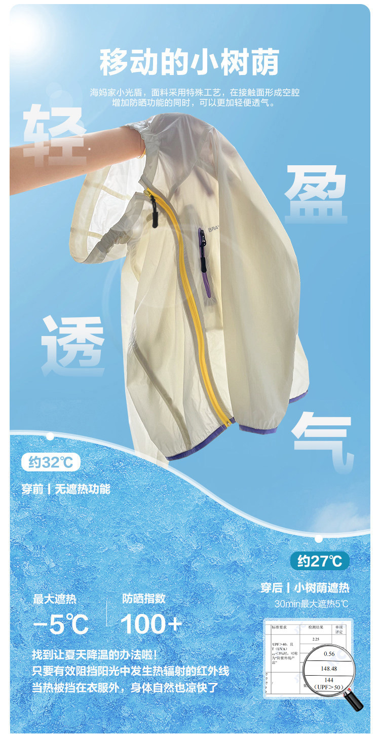 海妈家儿童防晒衣夏季2026夏装新款皮肤衣女童轻薄外套男童防晒服 — 10