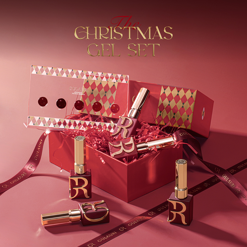 Gulaili Flagship Store Christmas Red Nail Polish Gel 2025 New Nude Color Ice Transparent Color Series Nail Salon Set
