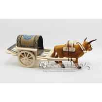 The factory promotes Mongolian characteristic craft ornaments simulated small carts and oxen pulled carts grassland special colors souvenirs and gifts
