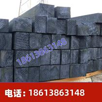 Oil-impregnated sleepers oil-impregnated track wood construction new crane legs anti-corrosion wooden sleepers oil-impregnated pads solid wood second-hand steel