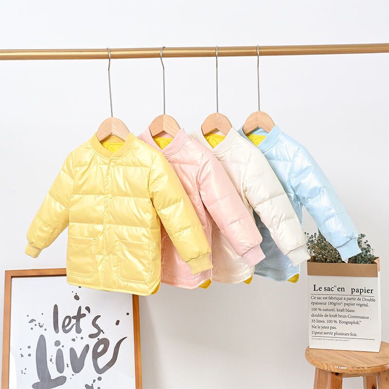 Children's Lightweight down Jacket for Inner Wear, 2025 Autumn and Winter New Style, Boys and Girls, Infant and Toddler Washable down Jacket Coat