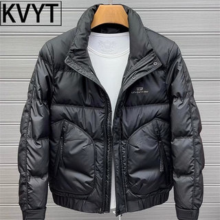 男士2026新款羽绒棉服冬季高级感男装多口袋立领加厚保暖修身外套
