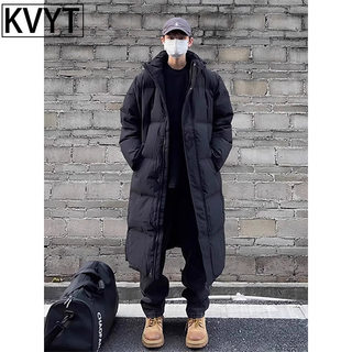 高端中长款羽绒棉服男款2025年冬季新款潮牌连帽过膝痞帅大衣外套
