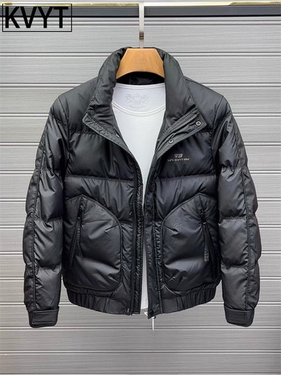Men's 2026 new down jacket winter high-end men's multi-pocket stand-up collar thickened warm slim jacket