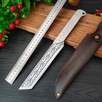 Longquan hand-forged chopping and cutting dual-purpose knife outdoor camping special multi-purpose knife household vegetable cutting knife kitchen bone chopping knife