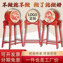 Large drum vertical drum Chinese red temple dragon drum opening ceremony Dingsheng Dancing Drum Scenic Area Outdoor War Drum Cowhide Direct Sales