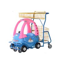 Supermarket new cartoon shopping cart childrens fun car childrens trolley toy car large cartoon airport car direct sales