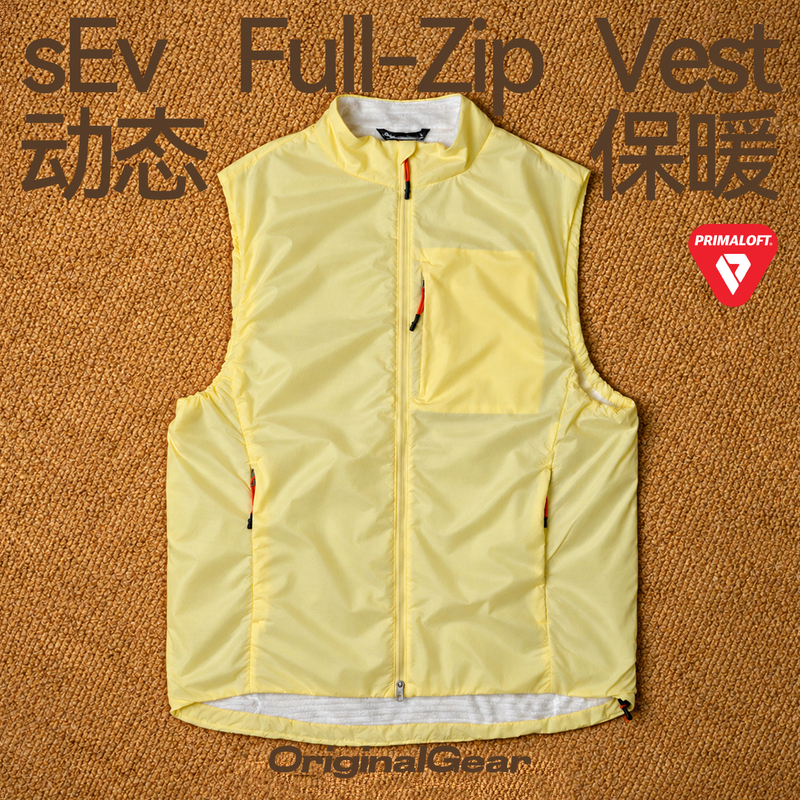 Og Original P Cotton Evolve Lightweight Shell Fleece Vest Dynamic Warmth Breathable Hiking Sev-S1