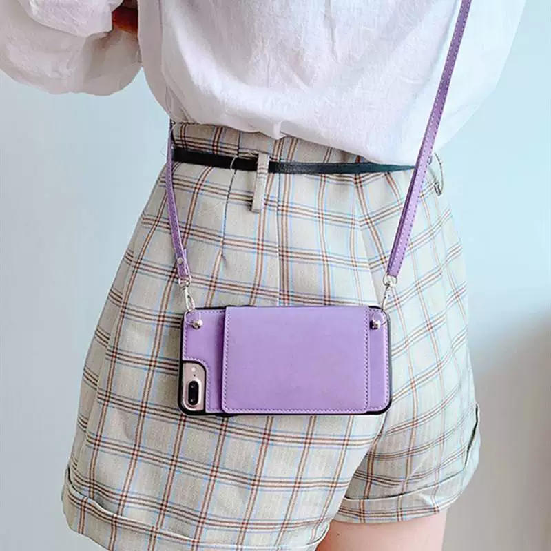 Wallet Phone Case With Strap for Samsung Galaxy S9 S10E S20