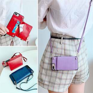 Wallet Phone Case With Strap for Samsung Galaxy S9 S10E S20
