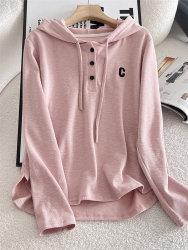 Extra Large Size 150kg Korean Style Thin Velvet Long-Sleeved Hooded Sweatshirt for Women, Loose and Slimming Embroidered Top for Autumn