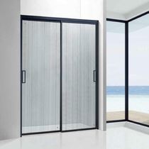 One-line non-standard new rose gold sliding shower room 304 stainless steel frame integrated shower door