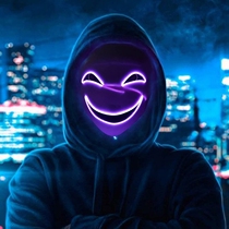 Smiley mask glowing black bullet smile leech shadow mask full ghost face black contractor halloween