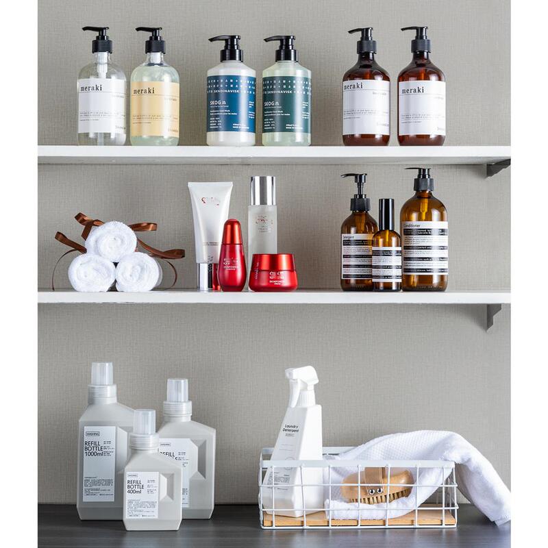 Model Room Bathroom Bathroom Cabinet Ornaments Lotion Bottle Skin Care Products Exhibition Hall Bathroom Set Niche Decoration Props