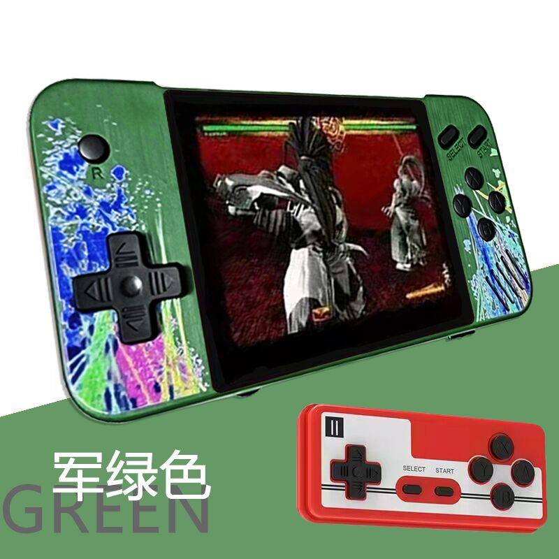 New G3 Handheld Game Console with 800 Nostalgic Classic Games for Children, Dual-Player, Rechargeable, Retro, Popular Horizontal Version Game Console