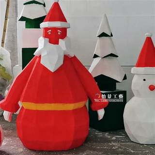 Santa Claus Snowman Foam Sculpture Cartoon Doll Model Mall Stage Props Holiday Decoration Wedding Ornament