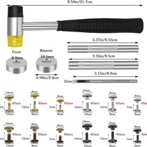 240 360 480 sets of double-sided rivets 3 colors 4 sizes including tools hammer airplane box set leather accessories cross