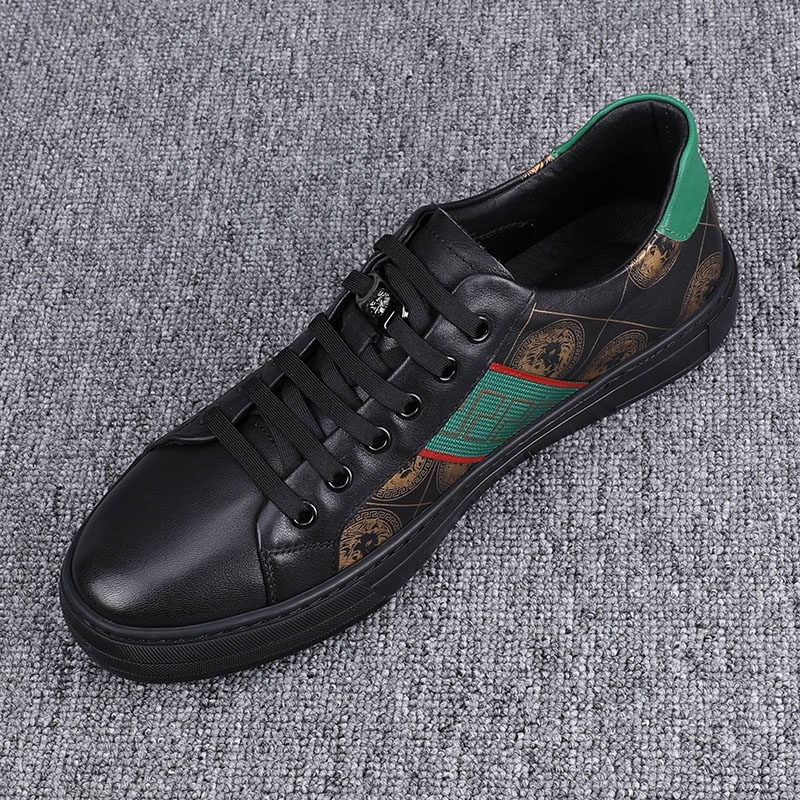 European station men's shoes 2022 autumn new classic white shoes men's all-match low-top shoes genuine leather casual shoes trend