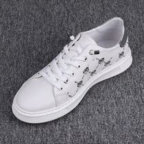 Mens shoes 2022 autumn new trend leather sneakers all-match shoes mens trendy shoes mens casual sneakers small white shoes