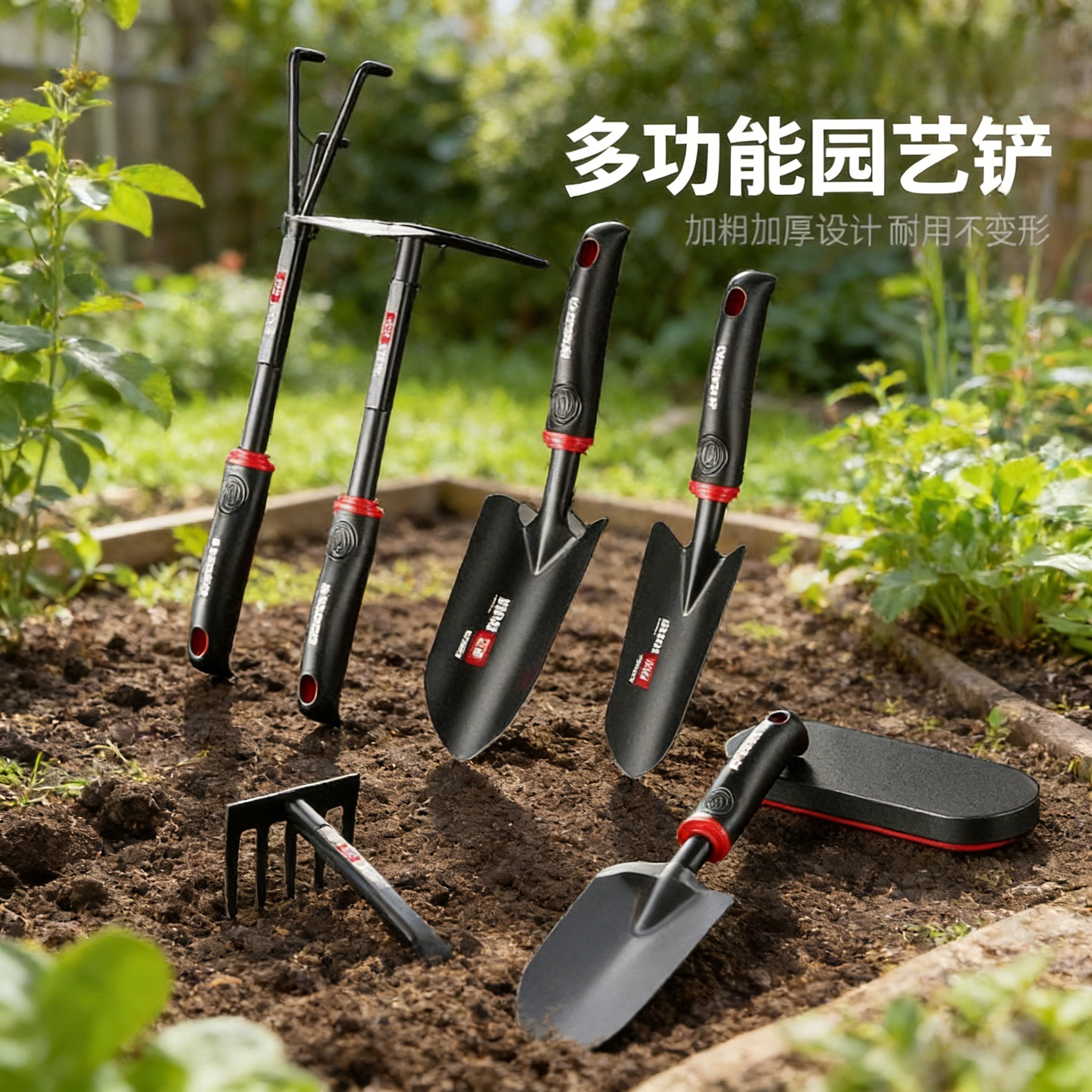 锄头园艺工具小铲子种花养花家用装赶海种菜专用花铲铁锹花铲儿童