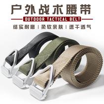 Outdoor triangular head tactical belt belt multi-functional pants belt casual canvas nylon belt military fan belt