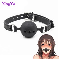 3 Sizes Soft Safety Silicone Open Moto Gag Ball Bdsm Bondag