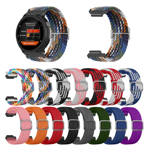 Suitable for Garmin Forerunner 220/230/235/735Xt/620/630 Elastic Woven Nylon Watch Strap