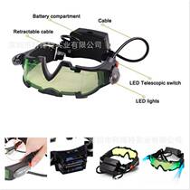 LED anti-sand and dust-resistant anti-impact goggles for skiing riding and disco with lights windproof and night vision protective goggles