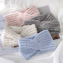 Confinement headband for women with big head circumference spring and autumn postpartum period postpartum period special knitted headband to keep warm forehead protector widened headband