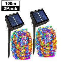 Outdoor Solar String Lights Waterproof Garden Fairy Lights w