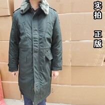 Genuine winter thermal insulation cold area thickened regular cotton coat knee-length long cold-resistant clothing green cotton-padded jacket