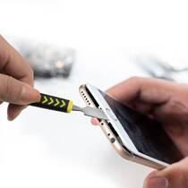 Pointed elbow tweezers 10-piece disassembly pry bar set 11-piece canvas bag tool kit stainless steel tweezers set