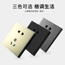 Matching 86 type switch panel household one-open five-hole USB five-hole power supply wall concealed multi-hole