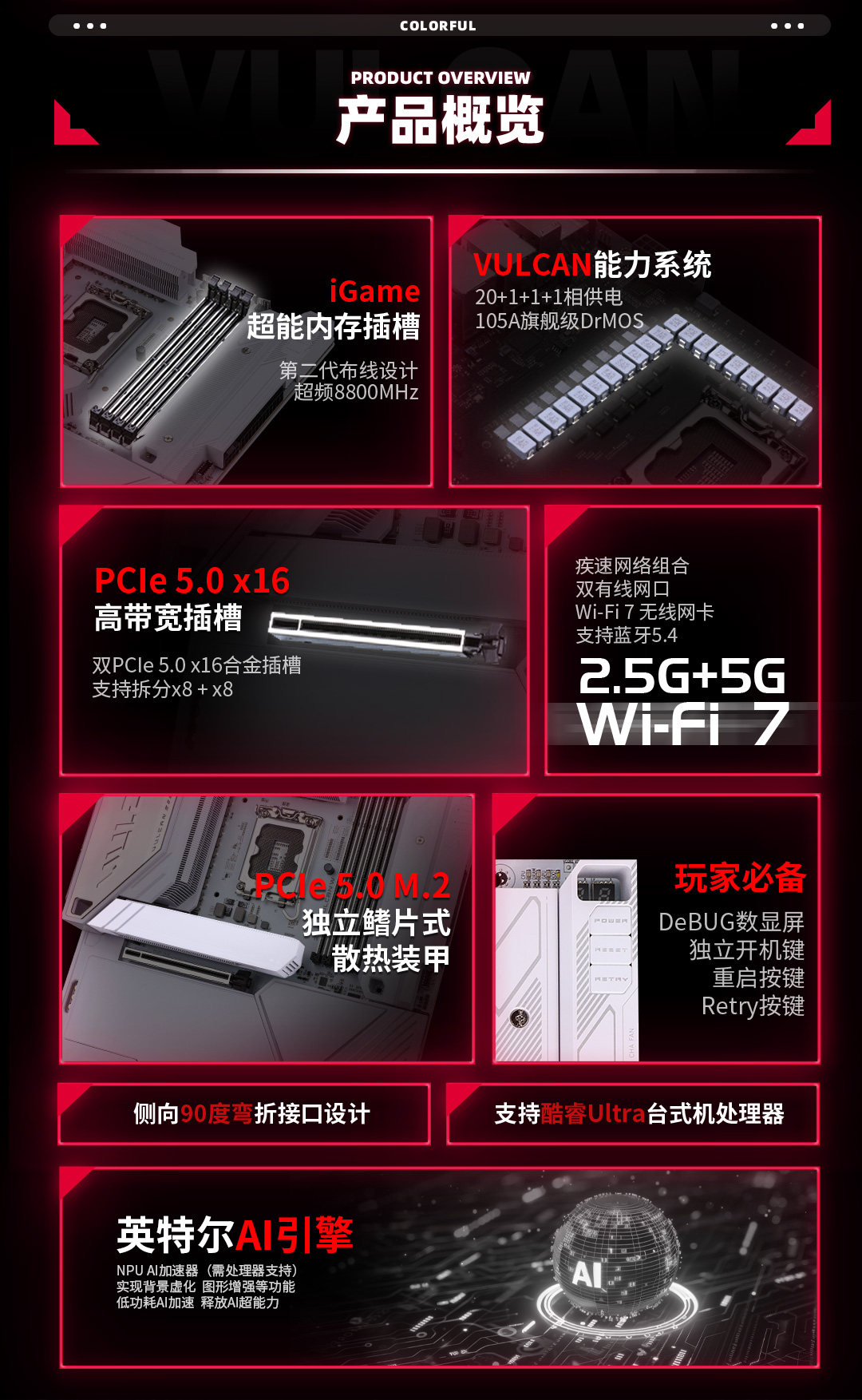intel/英特尔酷睿Ultra 7 265K搭Z890白色主板套装插图2