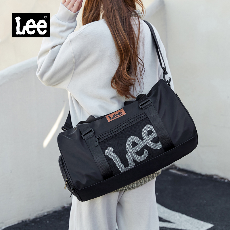 Lee Sports Fitness Bag for Women with Wet and Dry Separation, Short-Distance Crossbody Travel Bag for Men, Large-Capacity Portable Shoulder Swimming Bag